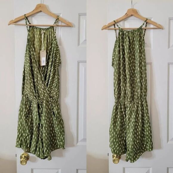 Khush Keani Hawaii Shore Romper Summit Olive XL NWT $120 - Picture 3 of 10